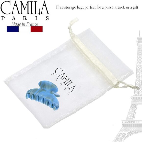 Hair Claw Clips Small Blue Durable Strong Hold French Handmade Hair Accessory main image 6